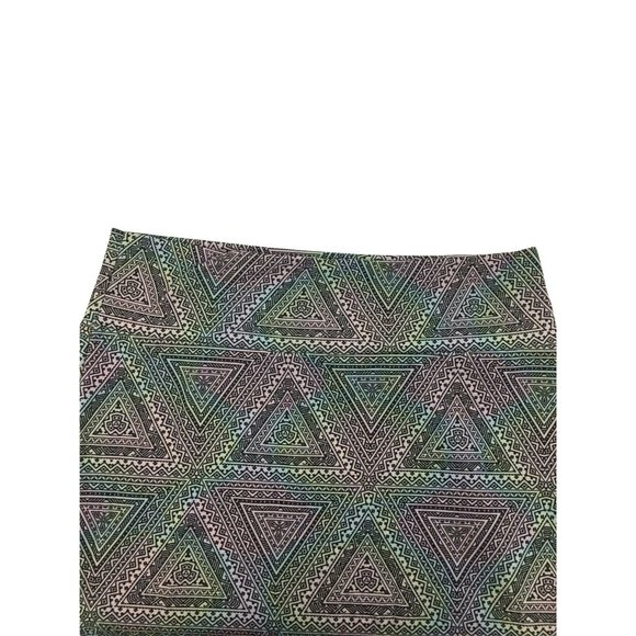 LuLaRoe Cassie Pencil Skirt 3XL Gray Colorful Print High Waisted Mom Tapered - Picture 5 of 10